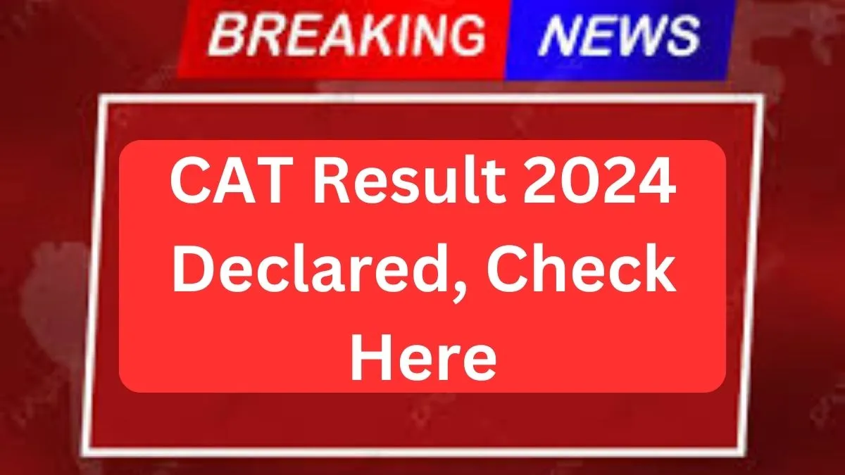 CAT Result 2024 Check Now